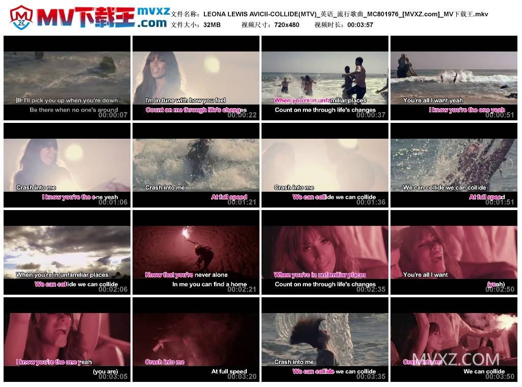 LEONA LEWIS AVICII-COLLIDE(MTV)_英语_流行歌曲_MC801976